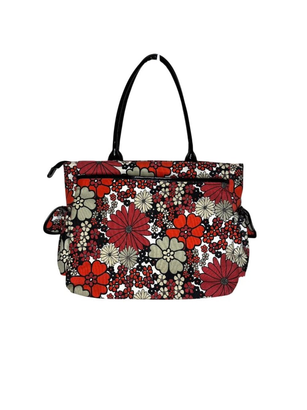Nordstrom Red & Black Floral Diaper Bag, Large Bag, Multi-Pocket